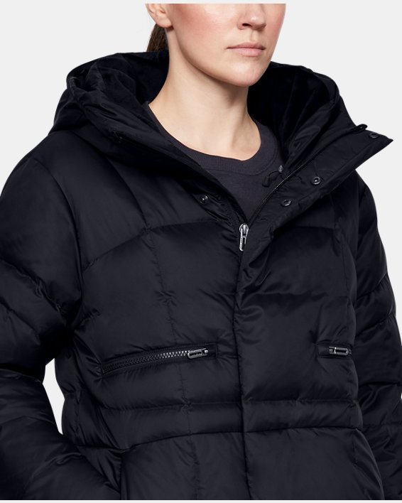 Women's UA Armour Down Parka in Black image number 3